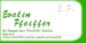 evelin pfeiffer business card